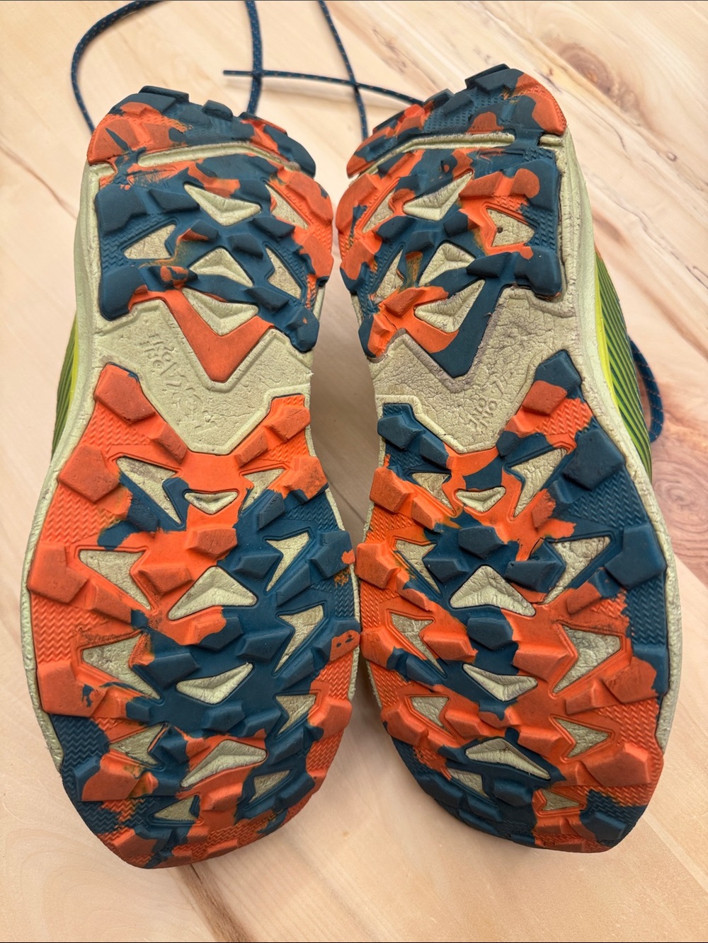 Hoka Torrent 2 trail running shoes in the Blue Coral/Evening Primrose colorway 9 - Picture 9 of 10